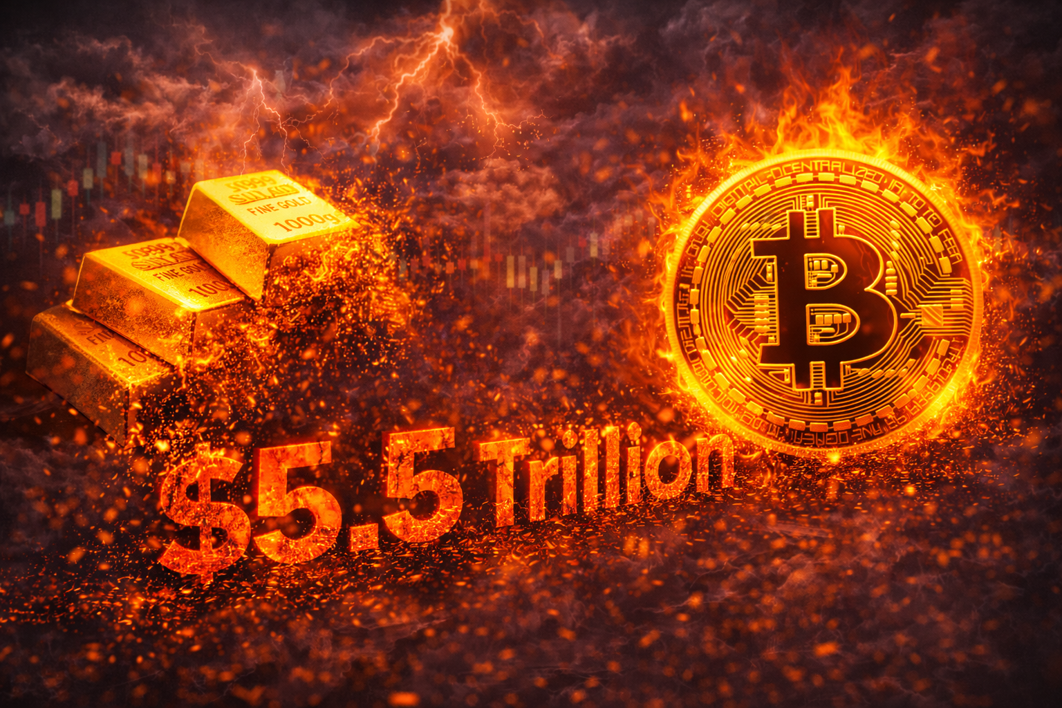 黃金市值瞬間蒸發5.5兆美元 導火線或為比特幣的下一個成長契機 黃金市值瞬間蒸發5.5兆美元 導火線或為比特幣的下一個成長契機