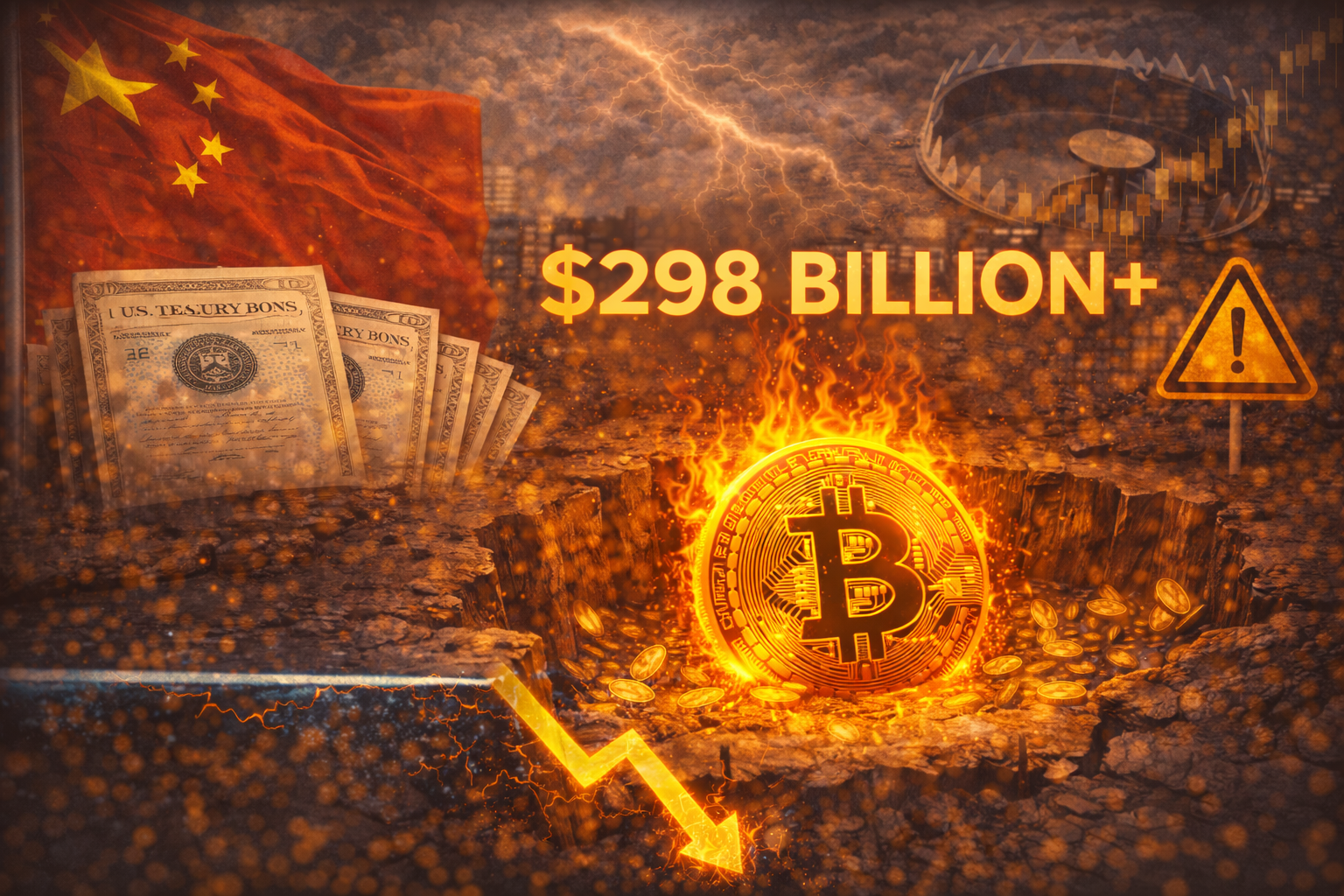 中國逾2980億美元美國國債出售,加劇比特幣流動性陷阱風險 中國逾2980億美元美國國債出售,加劇比特幣流動性陷阱風險