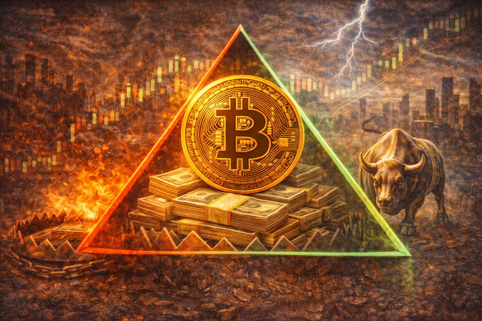 比特幣震蕩三角形區多空關鍵時刻即將來臨