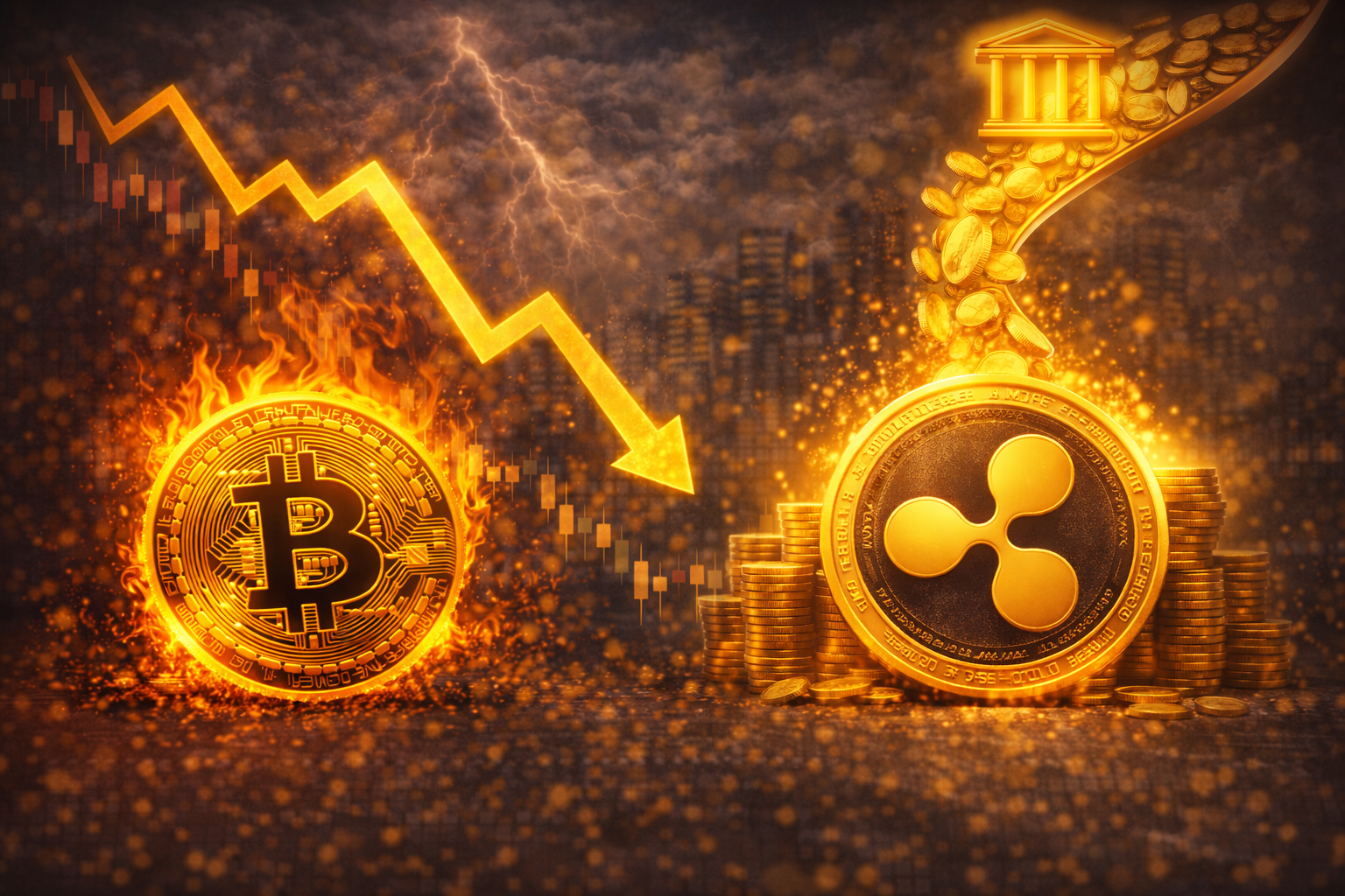 比特幣崩跌之際，瑞波幫助下的機構資金大量流入