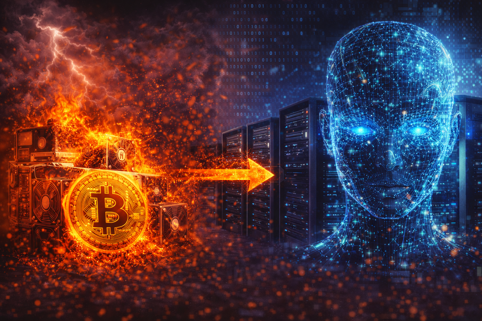 比特幣挖礦收益創歷史新低，基礎設施轉售於人工智慧巨頭而永久改變網絡安全