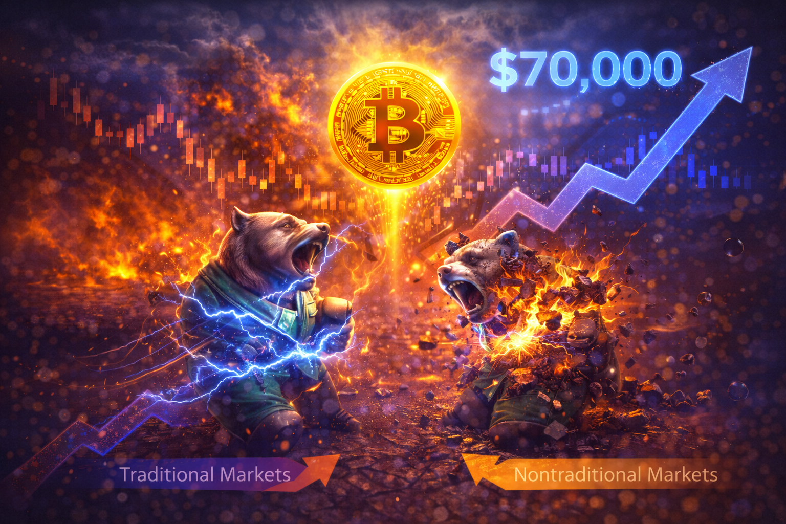 比特幣反彈突破七萬美元，空頭或將面臨劇烈短壓清算