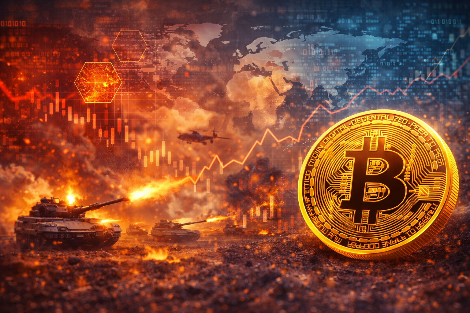 比特幣由避險資產轉變為即時反映地緣政治風險指標 比特幣由避險資產轉變為即時反映地緣政治風險指標