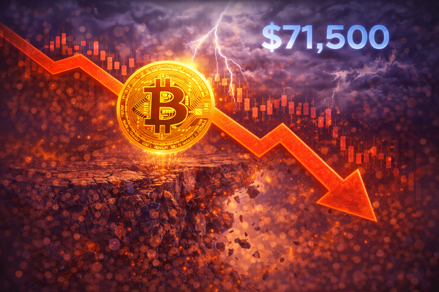 比特幣再度未能突破71,500美元 令多頭動能轉弱或引發深度回調