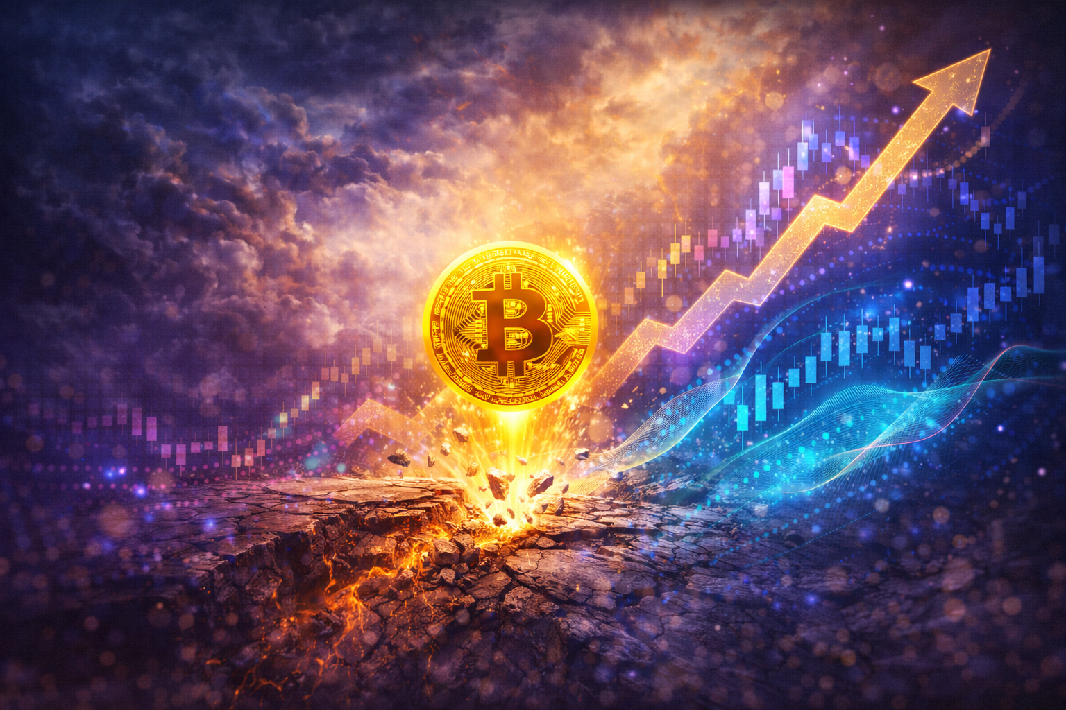 比特幣迅速回彈：伊朗戰爭導致價格崩盤後的關鍵轉折點