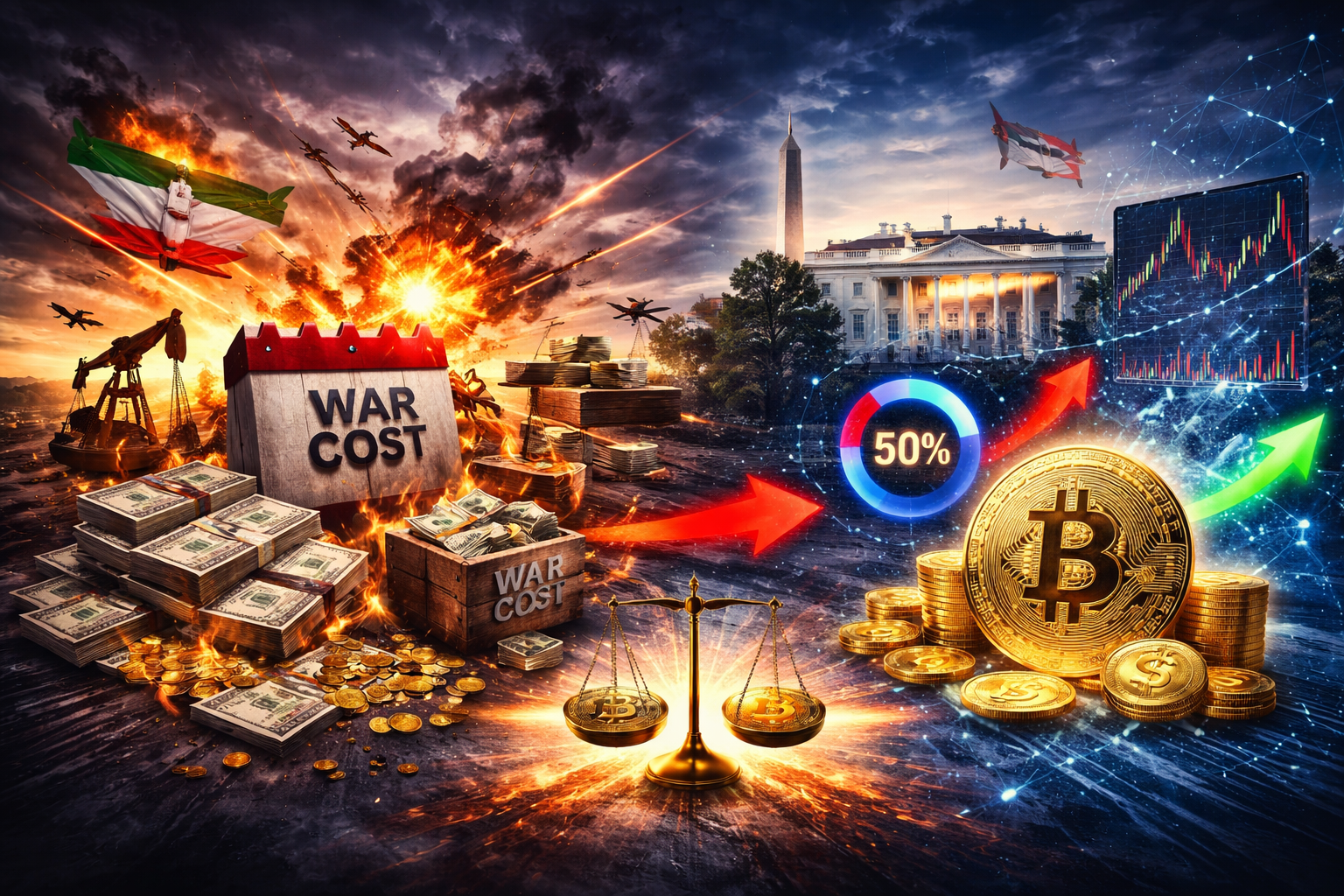 白宮承認對伊朗戰爭六天耗資等同於聯邦持有比特幣的半數存量