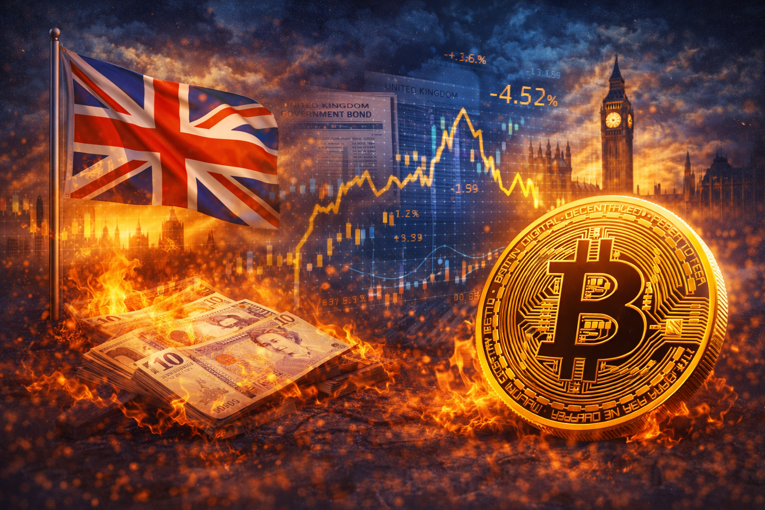 英國債市動盪推升比特幣避險需求