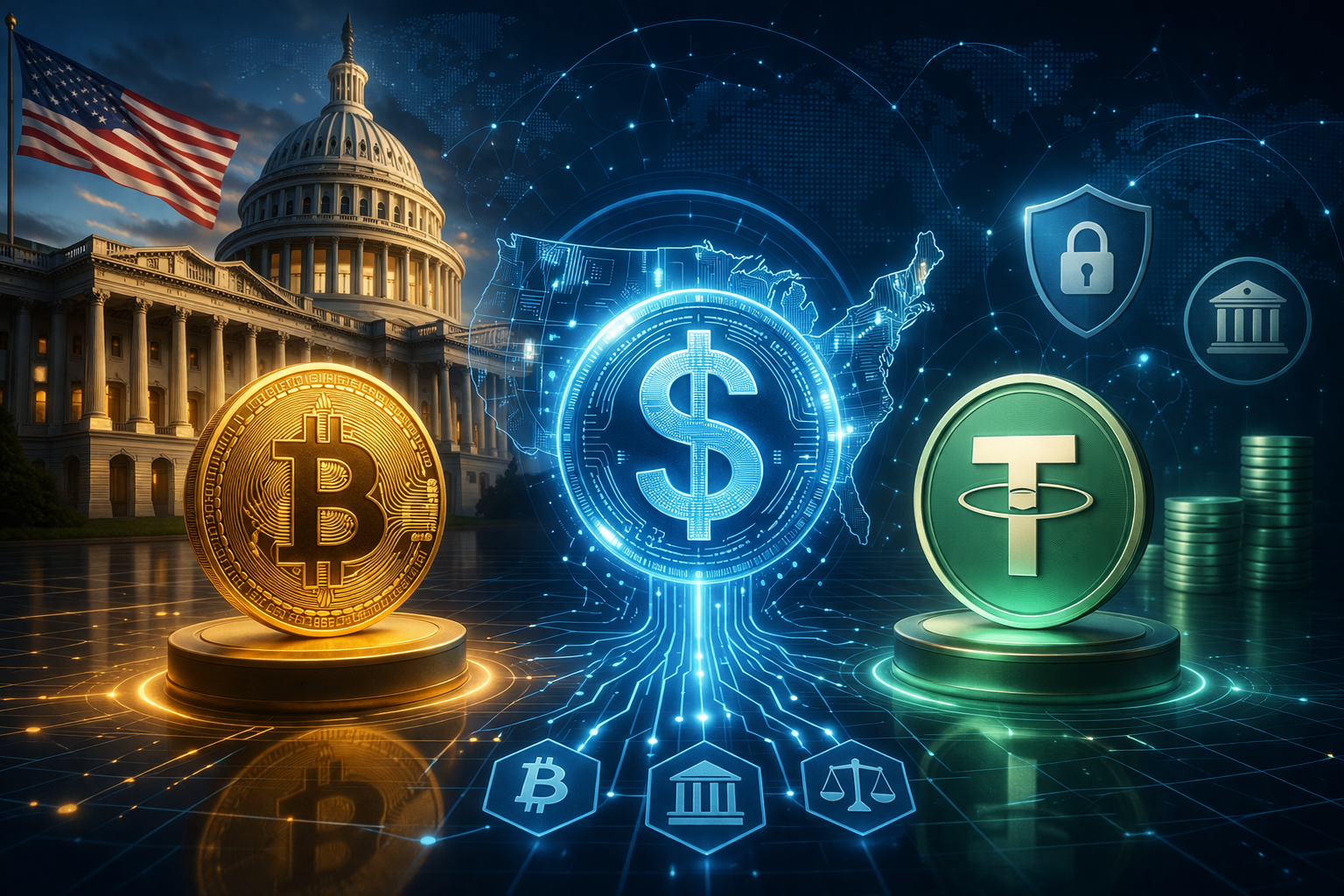 美國制定數位美元策略｜明確區隔比特幣與穩定幣角色