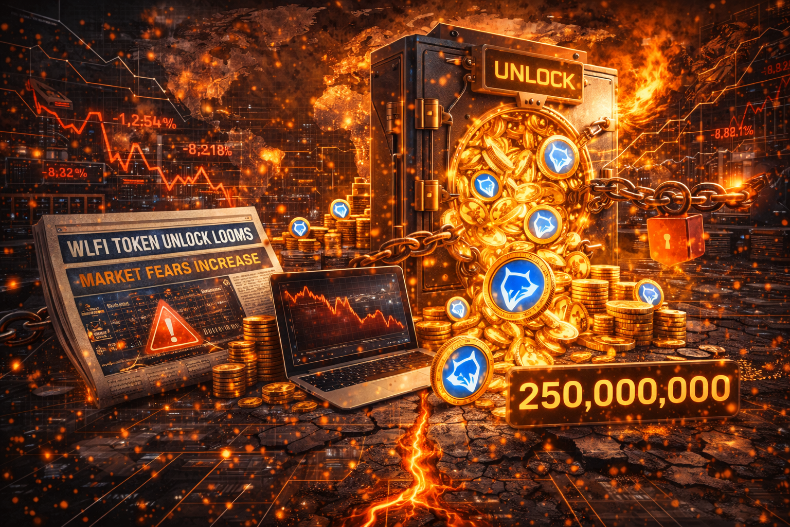 世界自由金融 World Liberty Financial 即將解鎖大量WLFI代幣 引發市場擔憂警訊 世界自由金融 World Liberty Financial 即將解鎖大量WLFI代幣 引發市場擔憂警訊