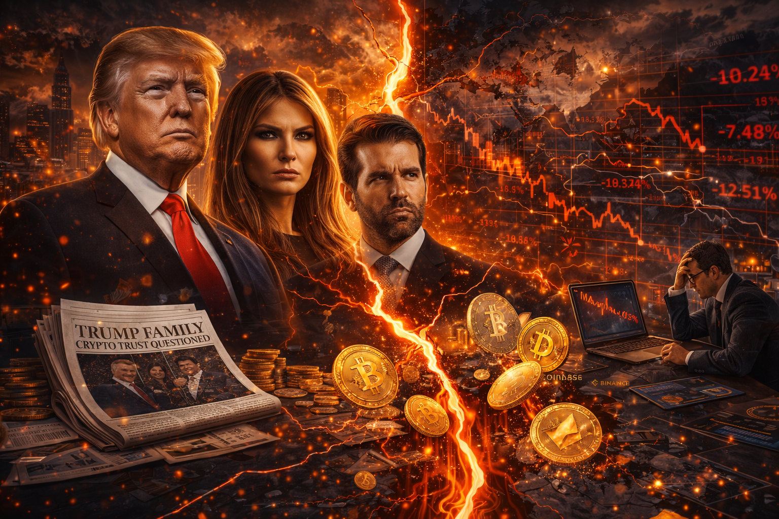 特朗普家族加密貨幣市場信任動搖引發裂痕