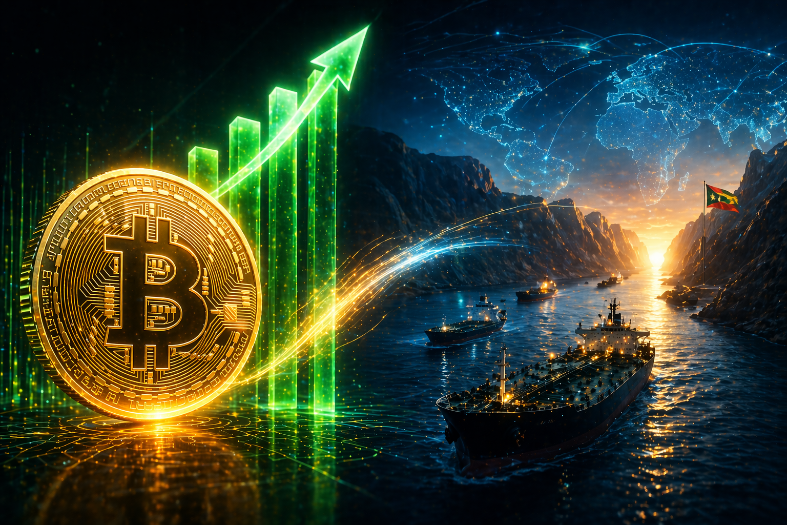 美國比特幣ETF單日資金流入創今年新高，緬甸霍爾木茲海峽暫時重啟引發市場關注