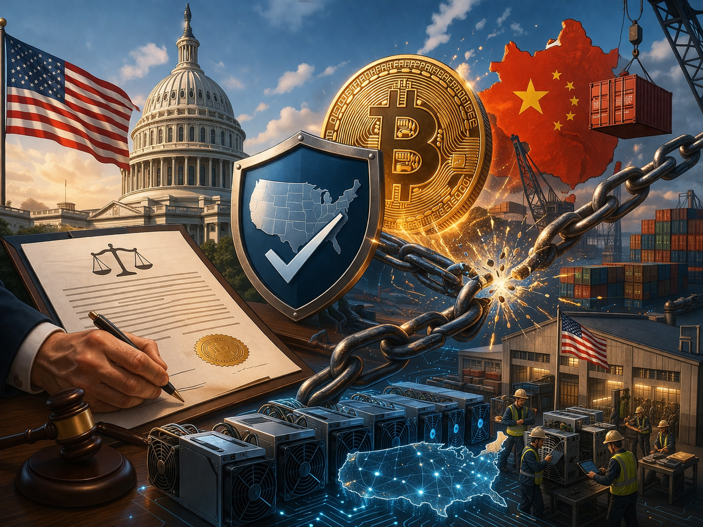 華盛頓推動立法以降低中國在美國比特幣礦機供應鏈的依賴 華盛頓推動立法以降低中國在美國比特幣礦機供應鏈的依賴
