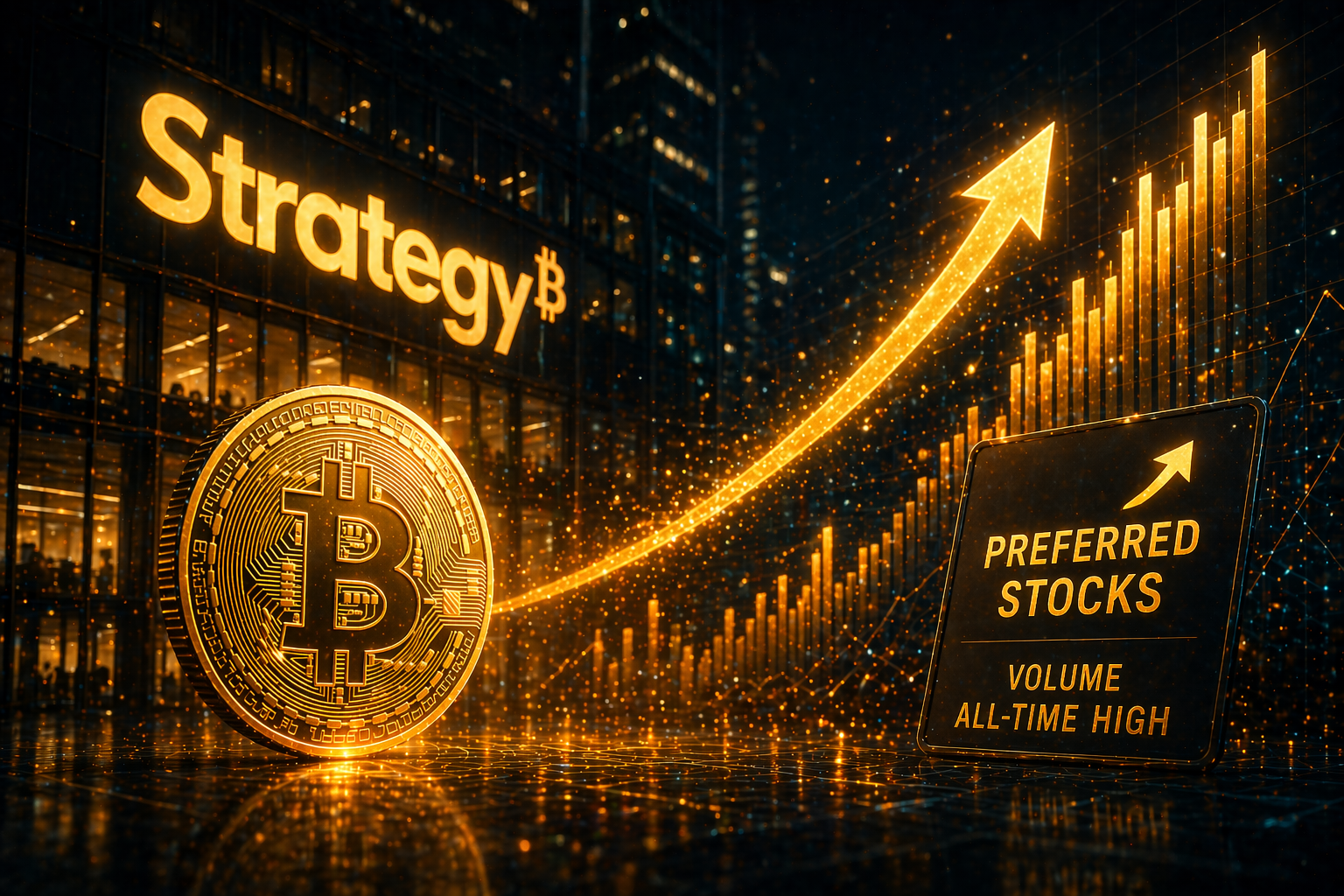 微策略公司比特幣交易策略轉型，優先股交易量創新高