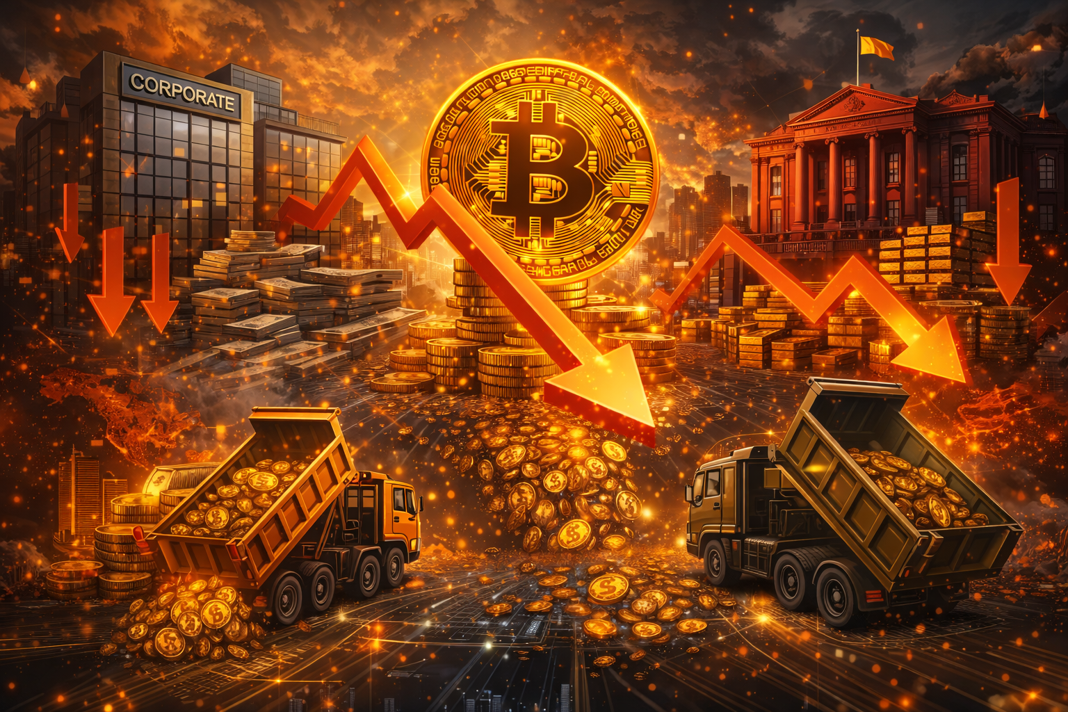 比特幣國庫策略面臨新考驗，企業與國家大規模拋售資金壓力升高