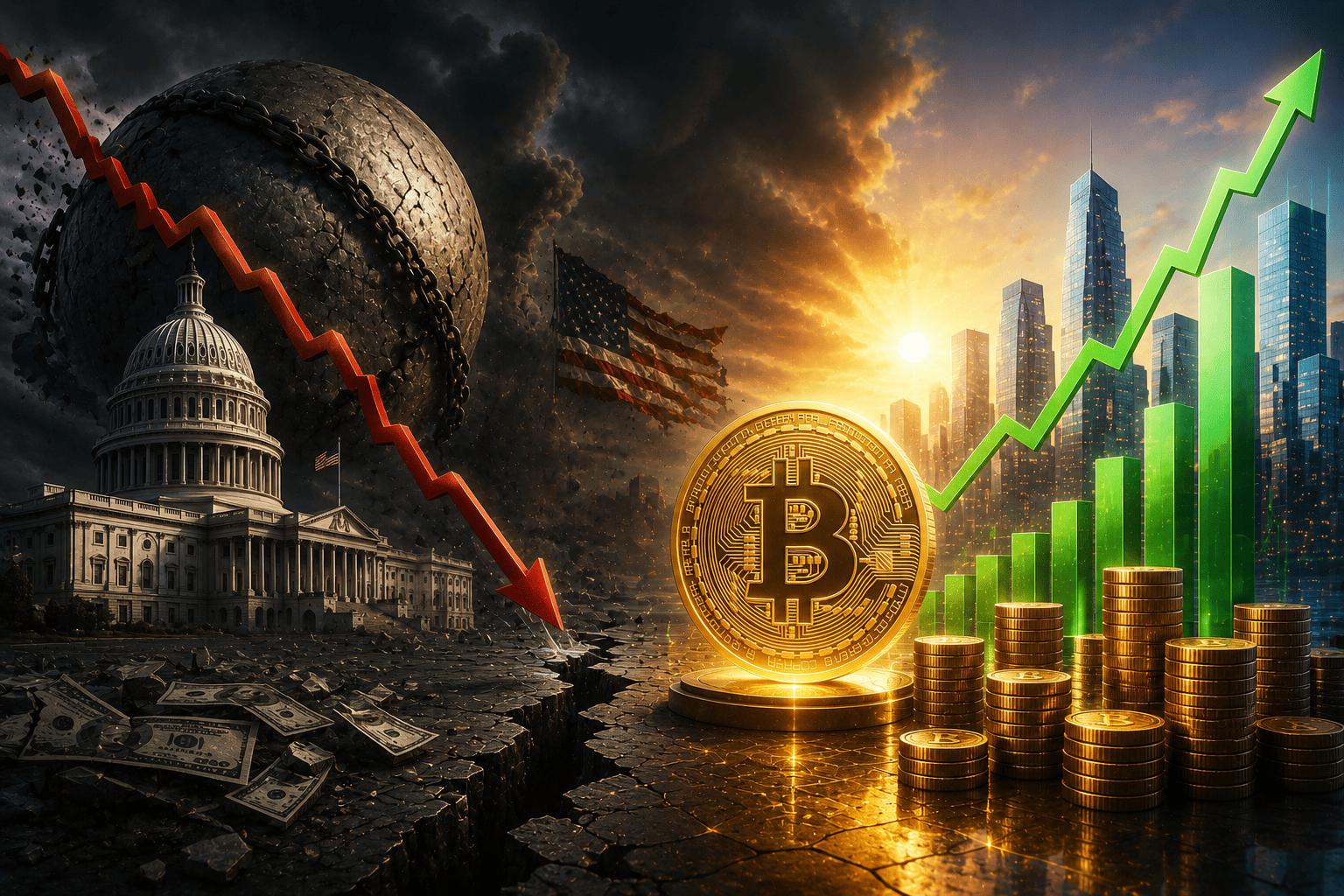美國公共債務突破經濟規模 引發比特幣投資新討論