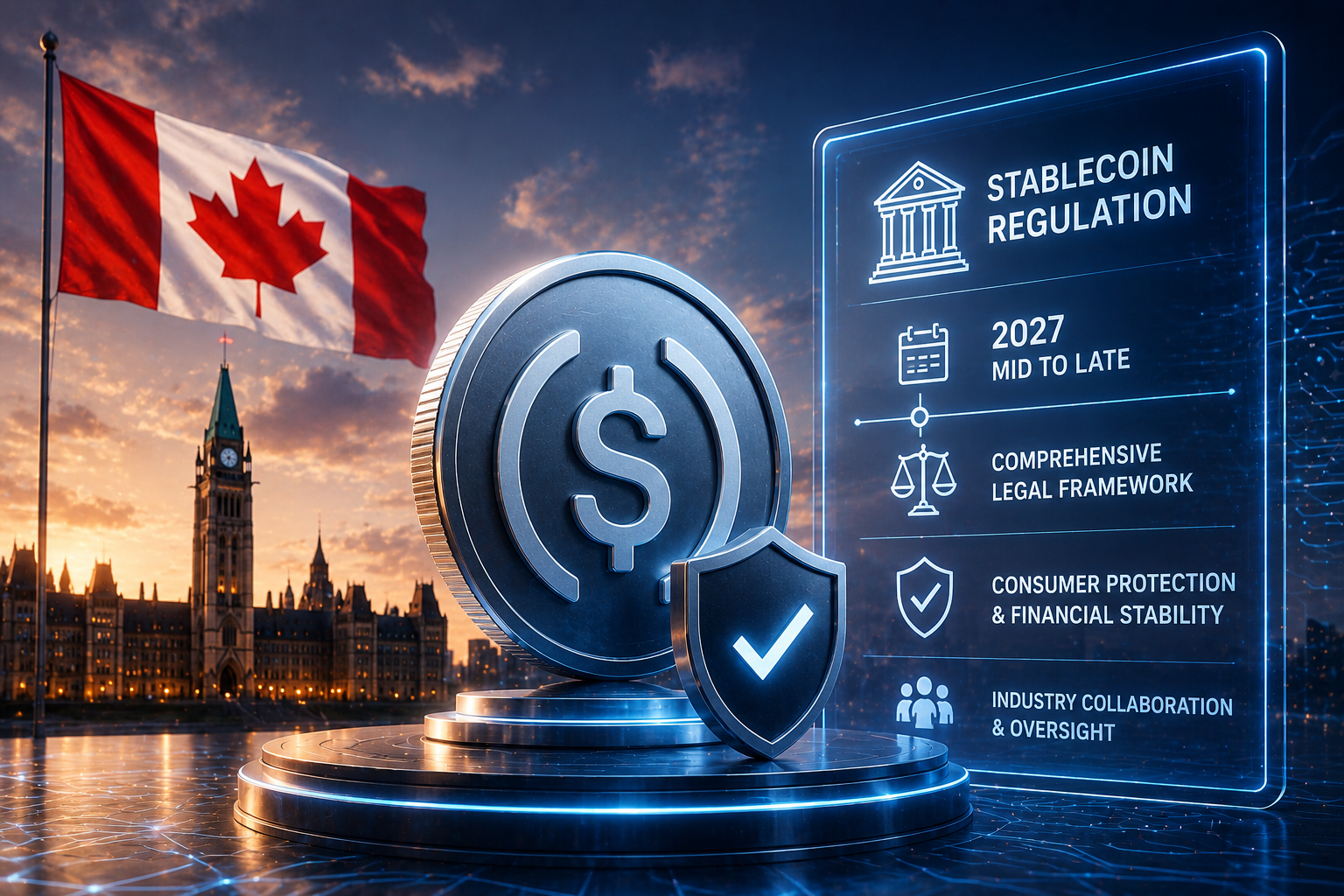 加拿大或於2027年中或晚推出穩定幣監管規範，併同期完善相關制度
