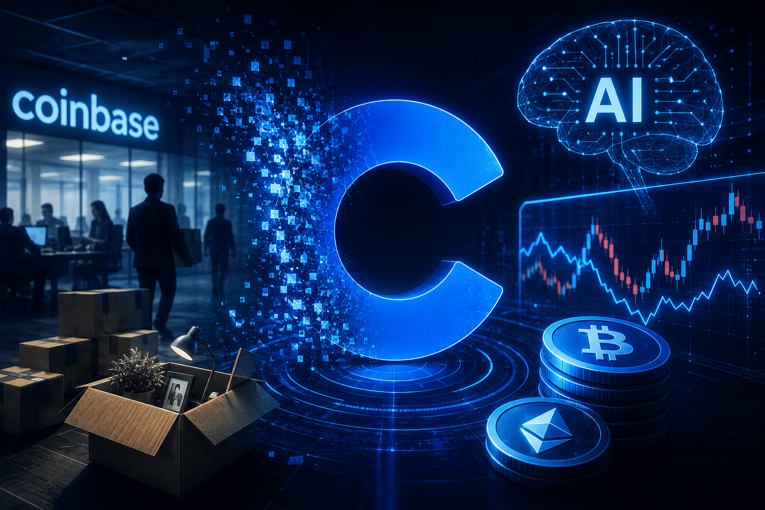 Coinbase全面裁員調整策略 聚焦AI與市場波動