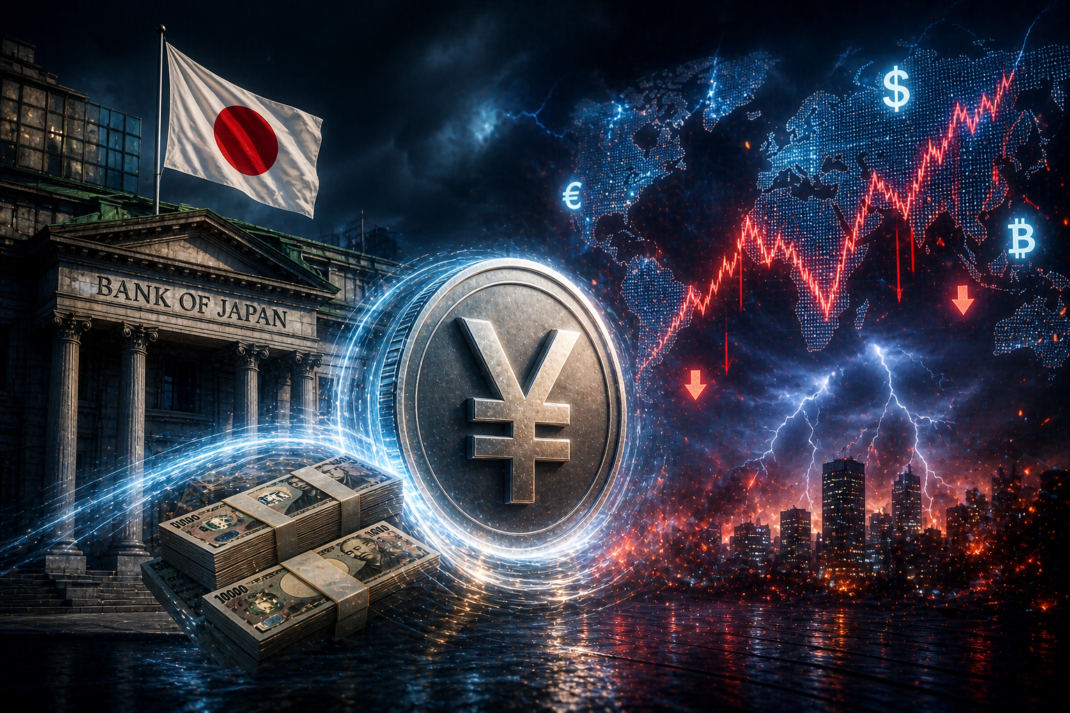 日本中央銀行介入維持日圓，全球資產波動或再升溫