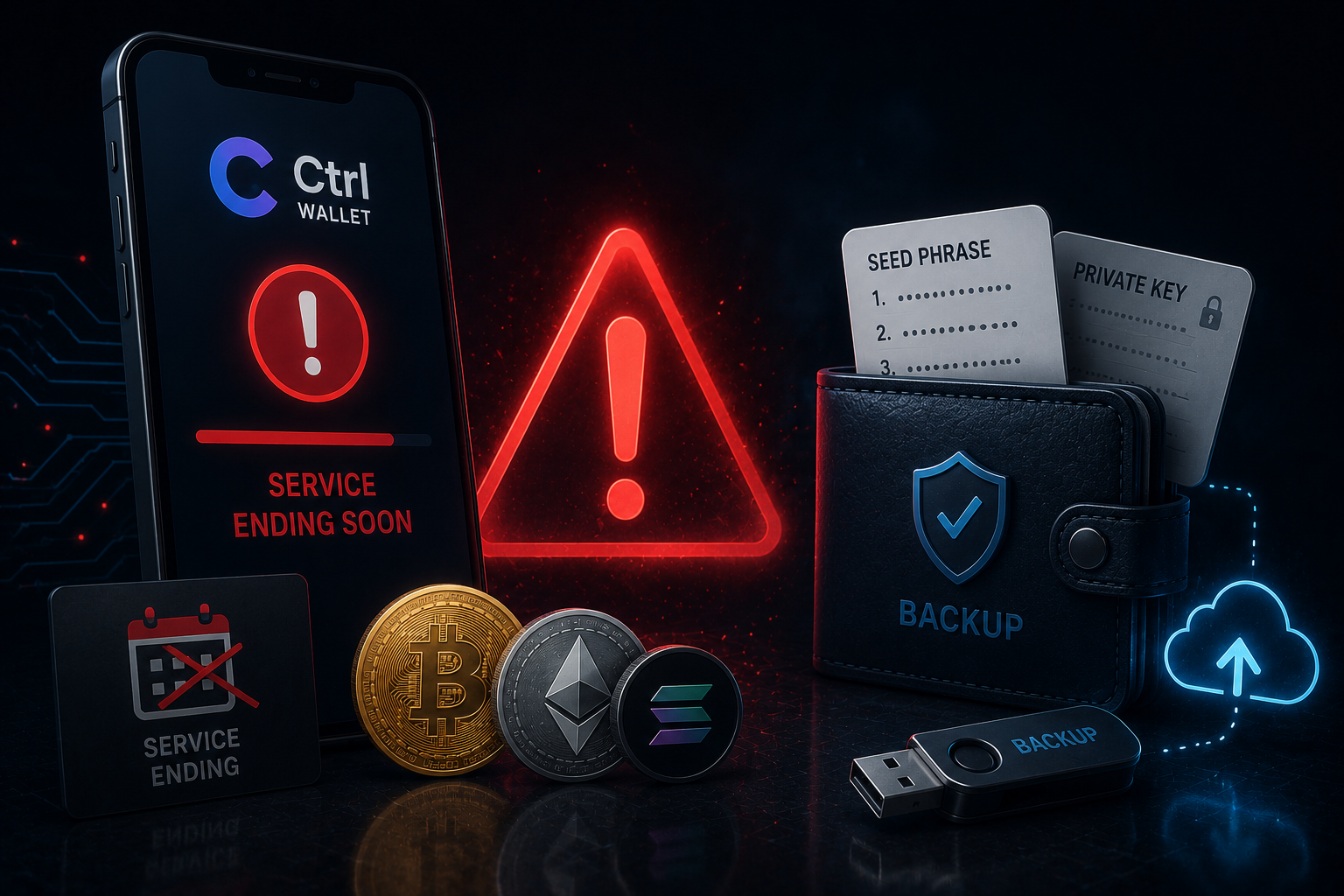 Ctrl錢包即將停止完整服務，用戶需提前備份資產